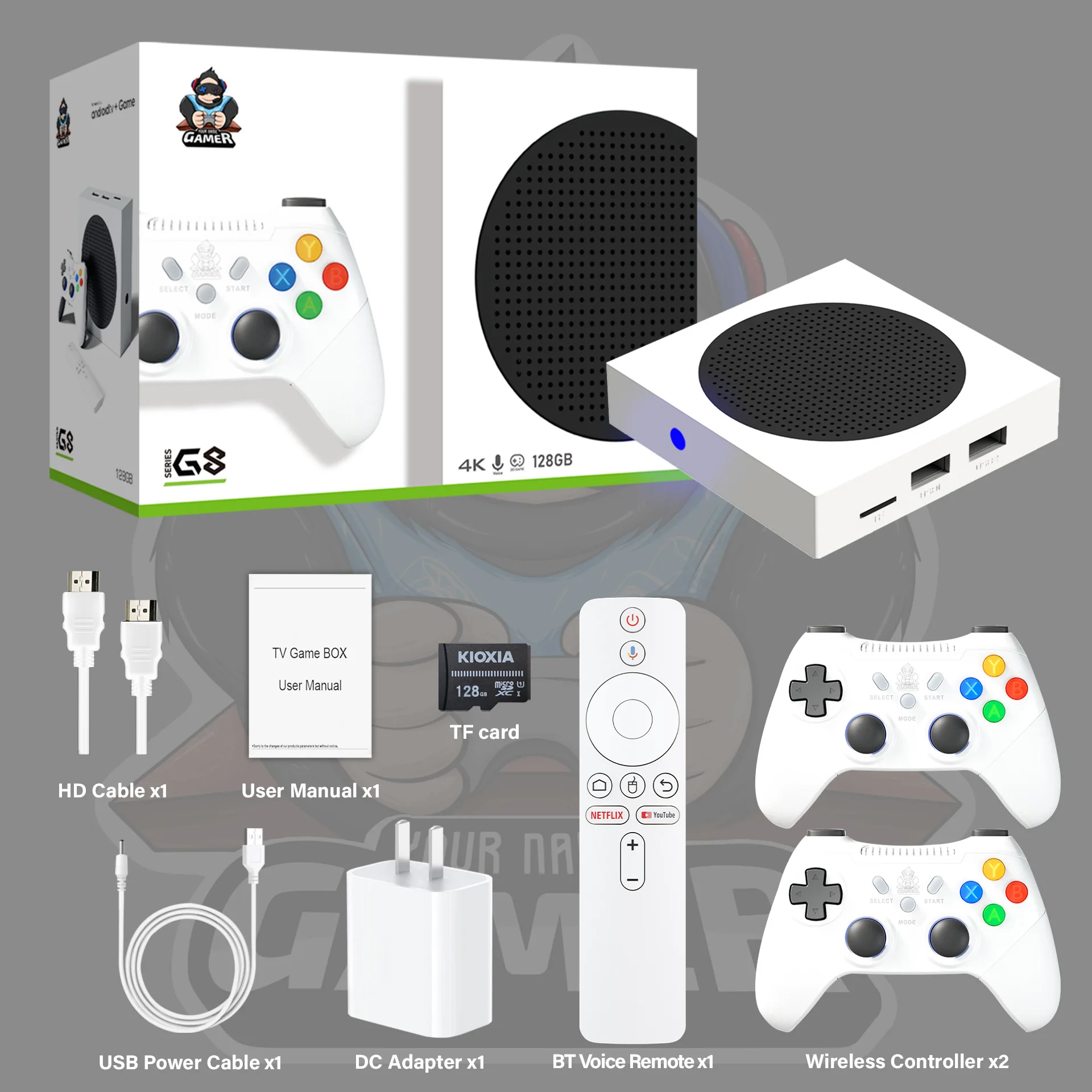 Новинка 2025 года, игровая приставка G8, 128 г, 69000 + игры, 14 + симуляторов, 5G, Android, сетевая игровая приставка, классический видеоплеер, беспроводной контроллер 2,4G