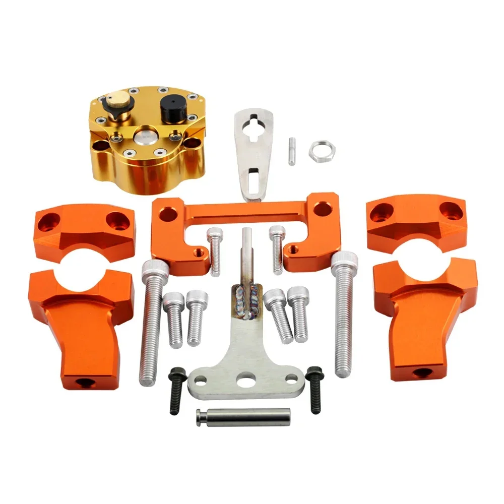 Moto Ammortizzatore di Sterzo Stabilizzatore Per 690 Enduro/R 2007-2023 / 690 SMC R 2011-2023 Manubrio Riser Morsetto Staffa Accessori