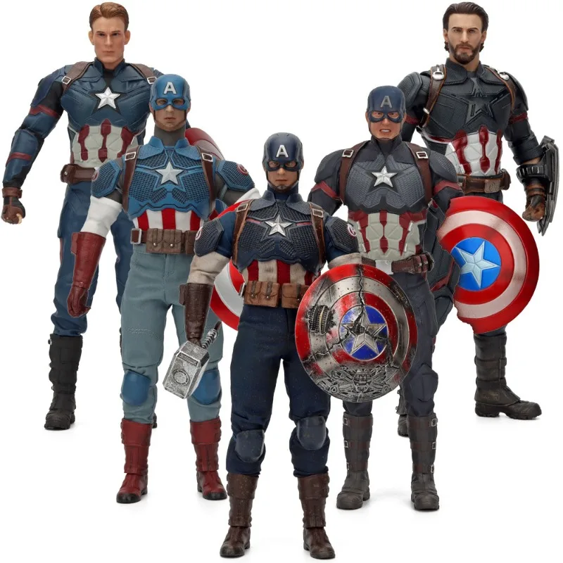 

Marvel The Avengers 1/6 Captain America Renovation team hand shield Handmade model Pendant collectable exquisite Headcarving toy