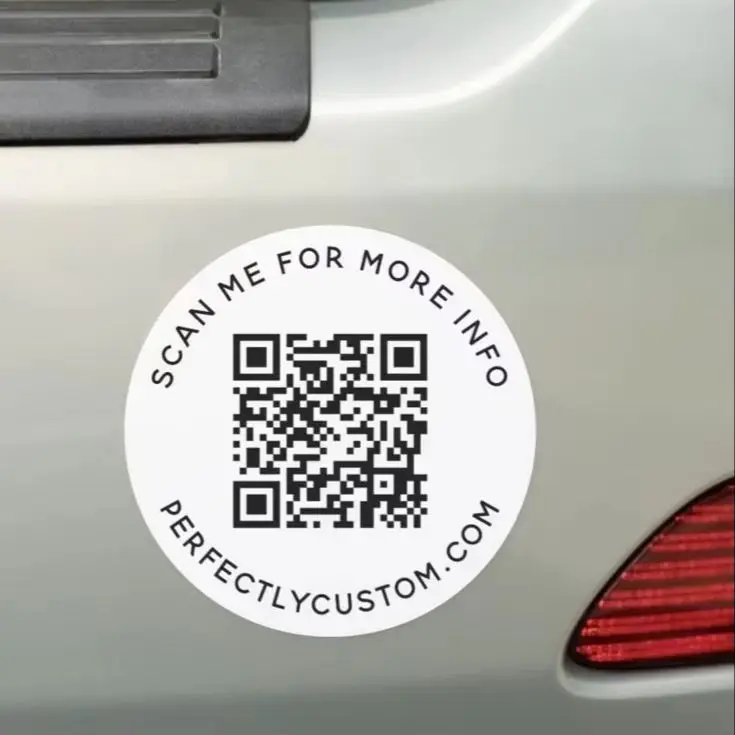 Custom Die‑Cut Car Magnet Sticker,Personalized Logo Text Magnetic Decal,Waterproof Removable Vehicle Door Sign,Any Shape - view 3
