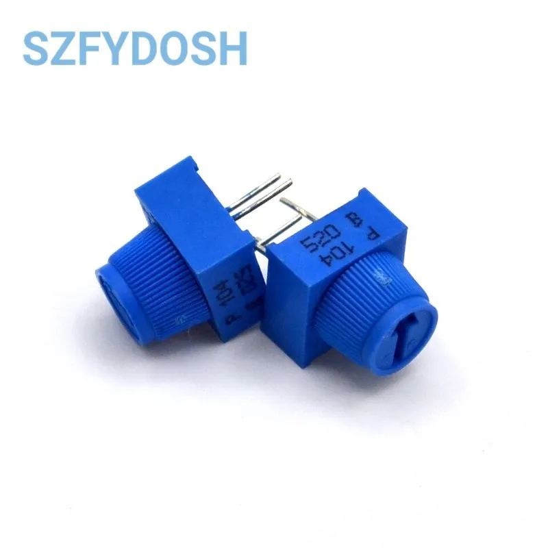 3386P-1-103 10K 1k 2k 5k 10k 20k...  0.5W, 1/2W PC Pins Through Hole Trimmer Potentiometer Cermet 1 Turn Top Adjustment 5PCS/LOT