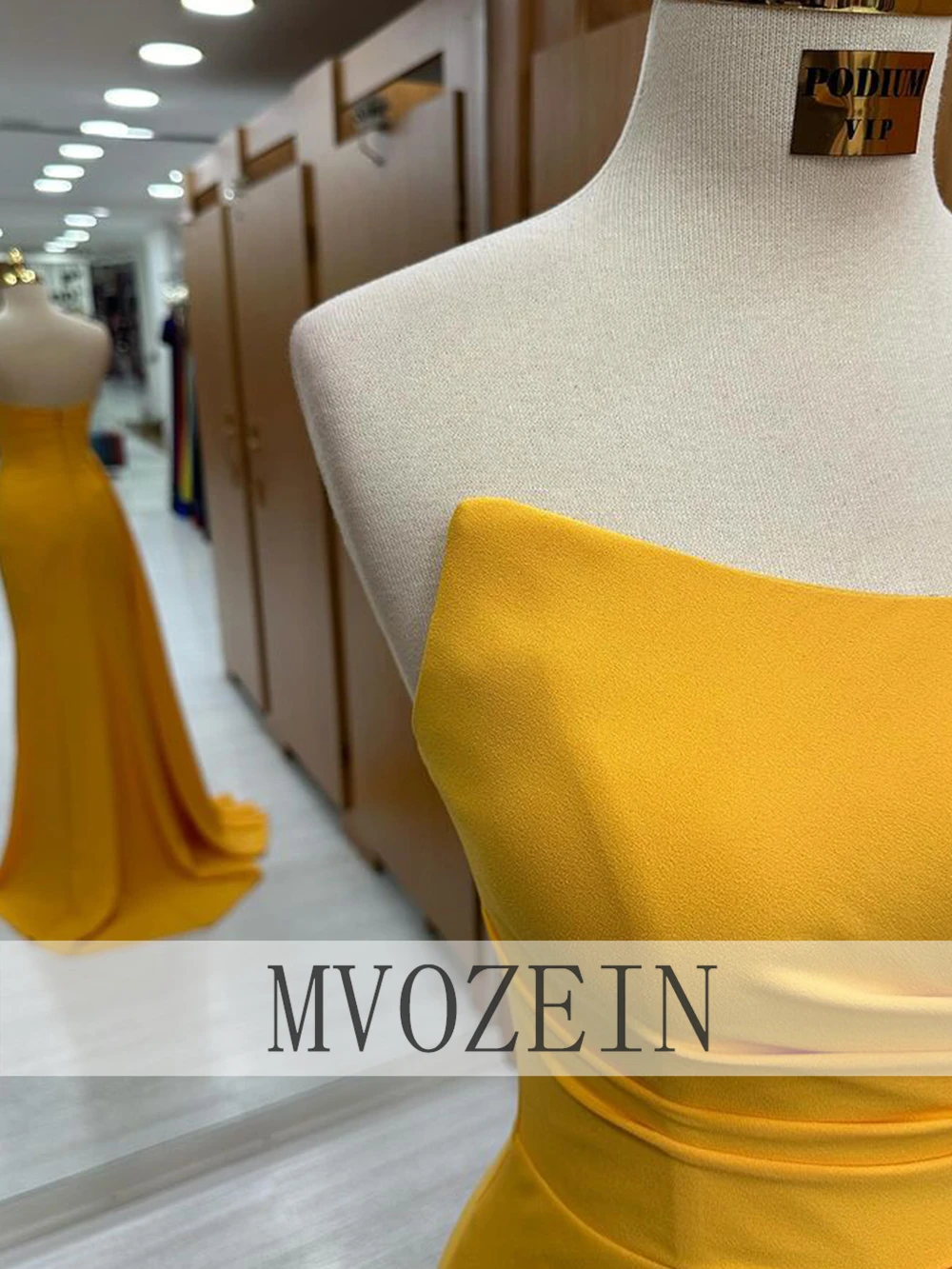 MVOZEIN Trägerlose Ballkleider – Elegant Satin Evening Gown Split Bewertung und Preis