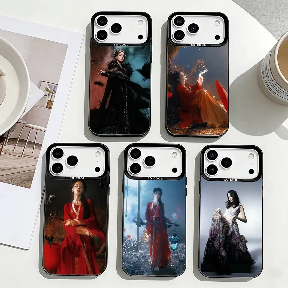 

Dilraba Phone Case For iPhone17,16,15,14,13,12,Pro Max Black Colorful Phone case