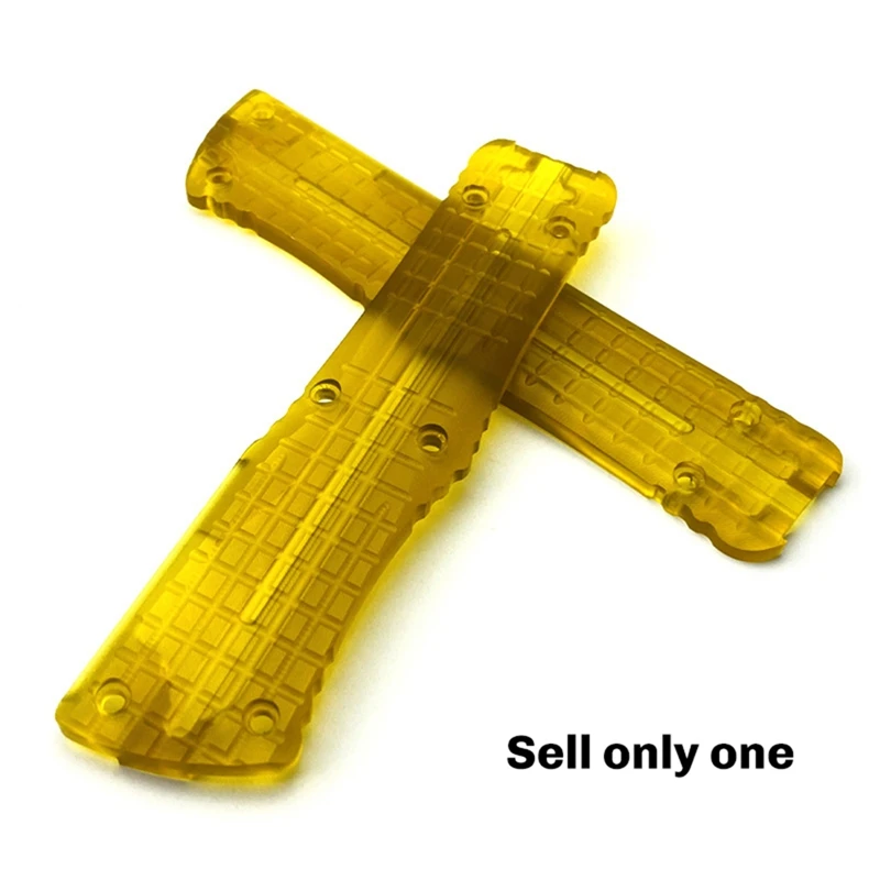 Knife Handle Patch Clear Grips Scales Patch For Microtech Combat Troodon Folding Knife Handles Check Pattern