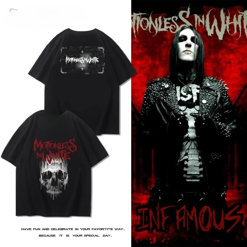 Youdaoplaceholder0 باللون الأبيض المتشددين الفرقة الطرفية قصيرة الأكمام الرجال الصيف ثلاثية الأبعاد تي شيرت مطبوع #1