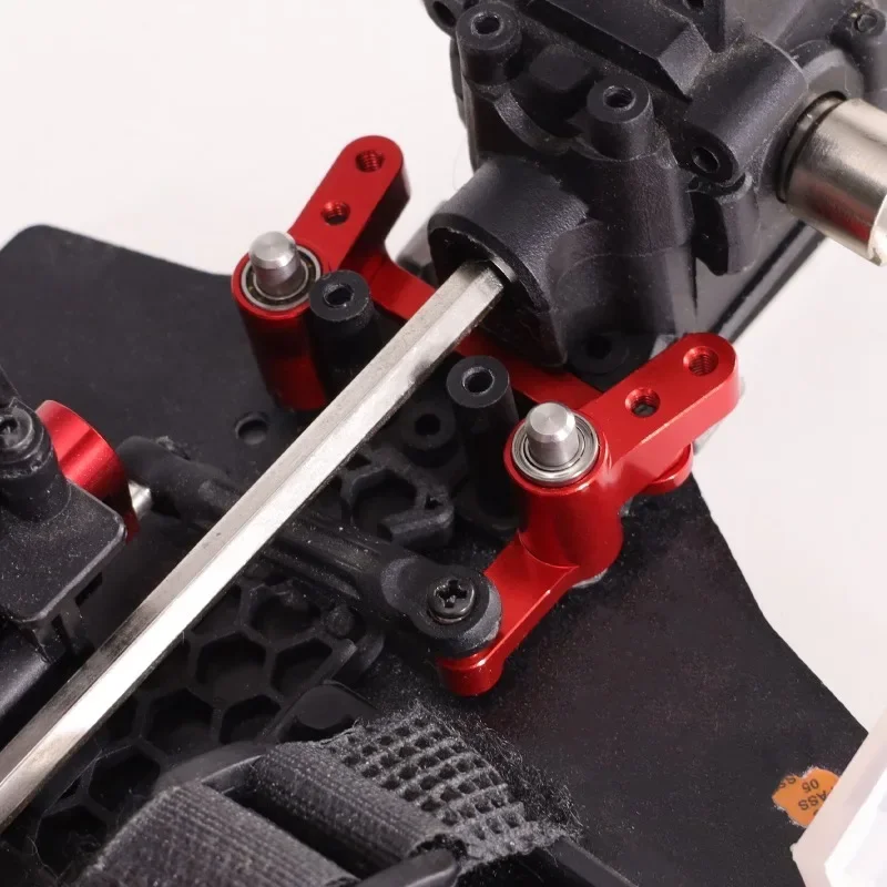 MJX Hyper Go 14301 14303 Metal Steering Group Assembly With Bearings Steering Linkage For 1/14 RC Car Upgrade Parts