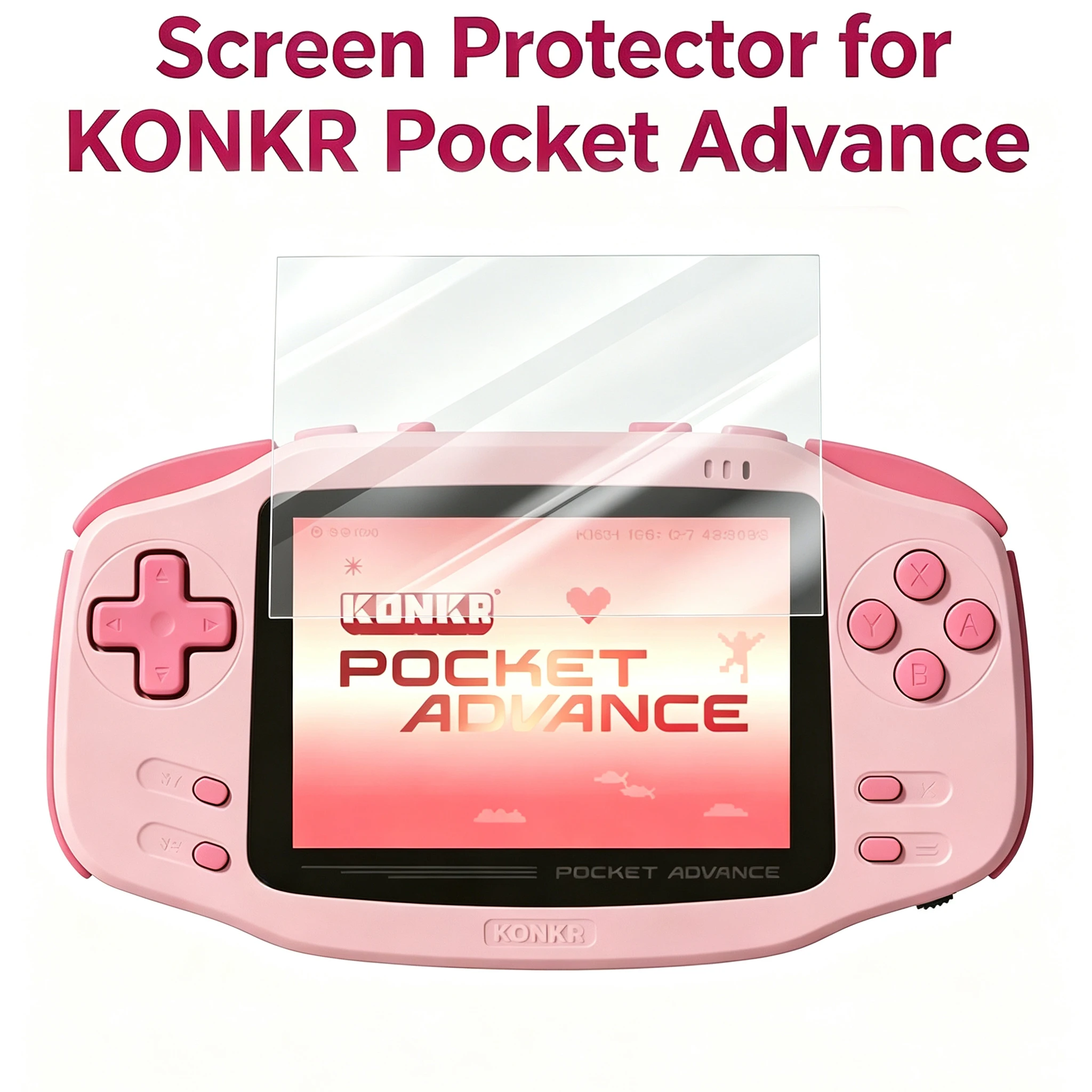 Screen Protectors for for KONKR Pocket Advance Game Console HD Tempered Glass Protective Cover Film