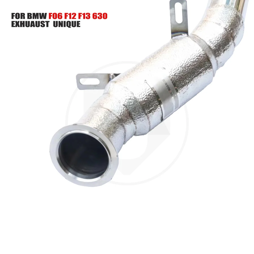 UNIQUE Exhaust Manifold Downpipe forBMW F06 F12 F13 630 640i 640Li Car Accessories With Catalytic Converter Header Without cat p