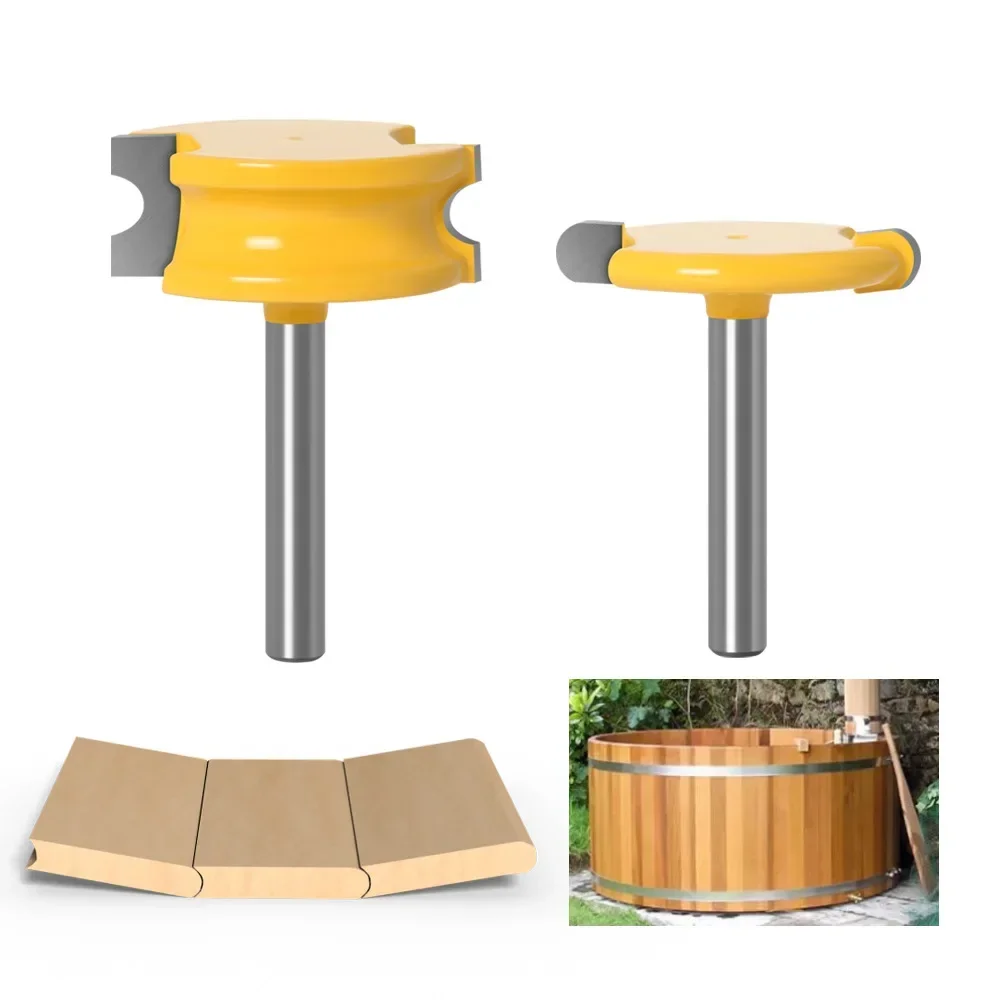 

2 шт., 1/4 дюйма, 6 мм, 12,7 мм, хвостовик, диаметр 1/4 дюйма, фреза с канавками и бусинами, набор фрез для дерева, фрезы для деревообработки, фрезы для дерева