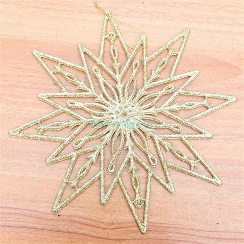 E74E упаковка из 8 блестящих украшений для рождественской елки золото/серебро подвесные безделушки украшения офисные праздники