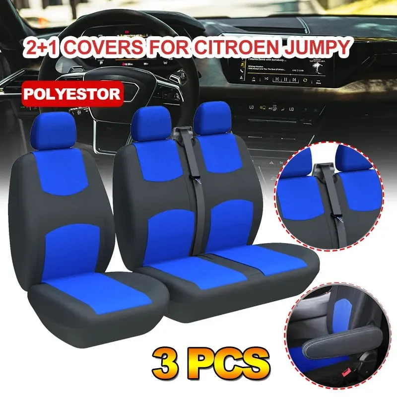 Truck 2+1 Seat Covers Protective Seat For Fiat Ducato For Gazelle 3302 For Sprinter 02 For Citroen Jumpy 2005 For Mercedes Vito