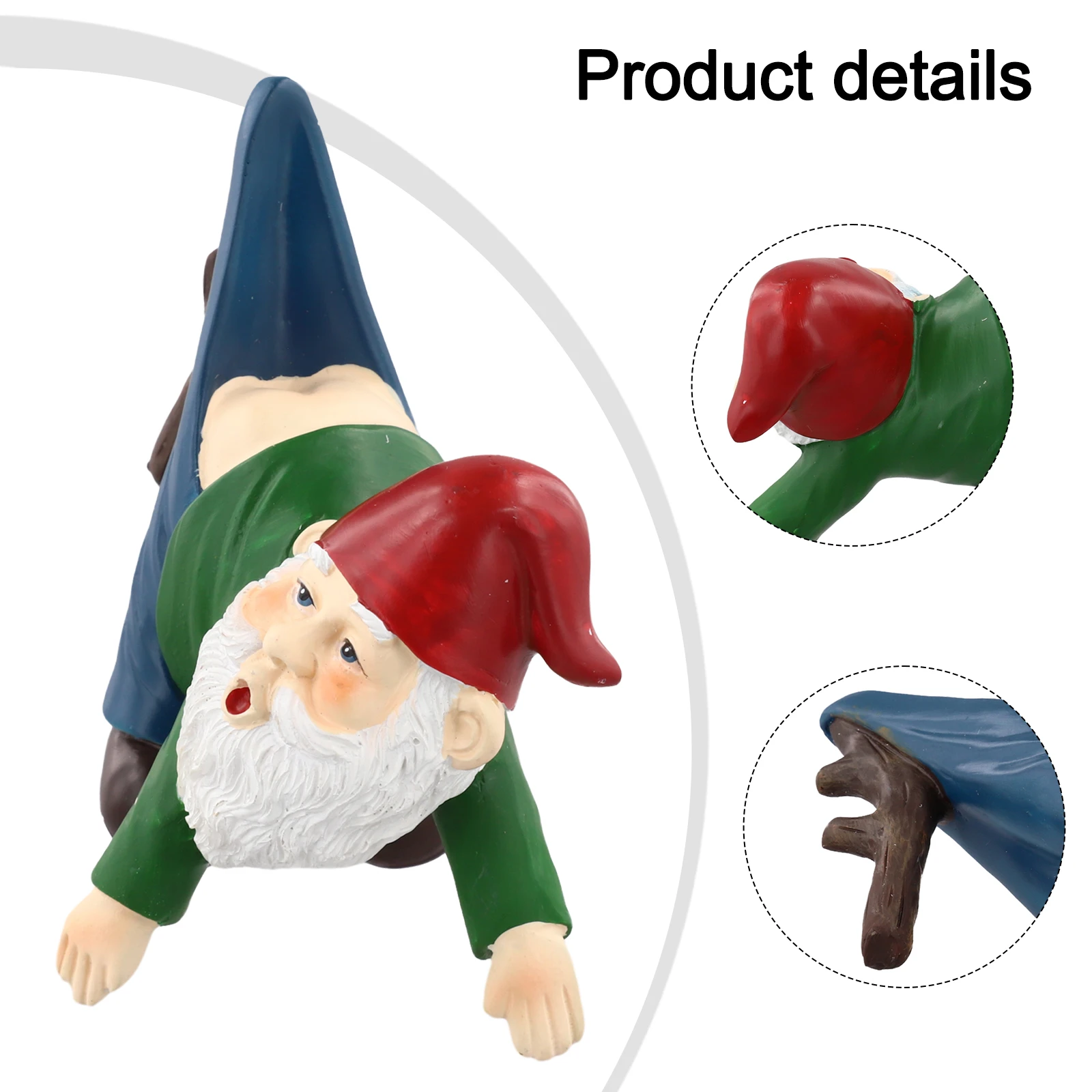 Resin Gnome Statues Decorative Garden Ornament Outdoor Space Decor Colorful Gnome Statues Adorable Garden Gnome Figure