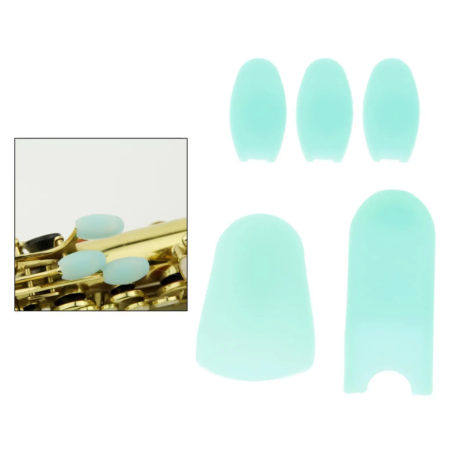 5pcs/lot Saxophone Silicone Thumb Rest Palm Key Pads Cushions Finger  for Soprano/Alto/Tenor Sax Wind Instruments Parts