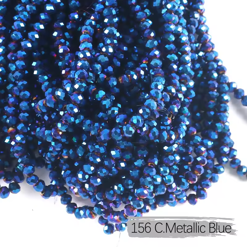 2mm 4mm 6mm 8mm Rondelle Austria Crystal Beads Faceted Glass Beads Loose Spacer Beads for DIY Bracelet Garment Making - Image 38