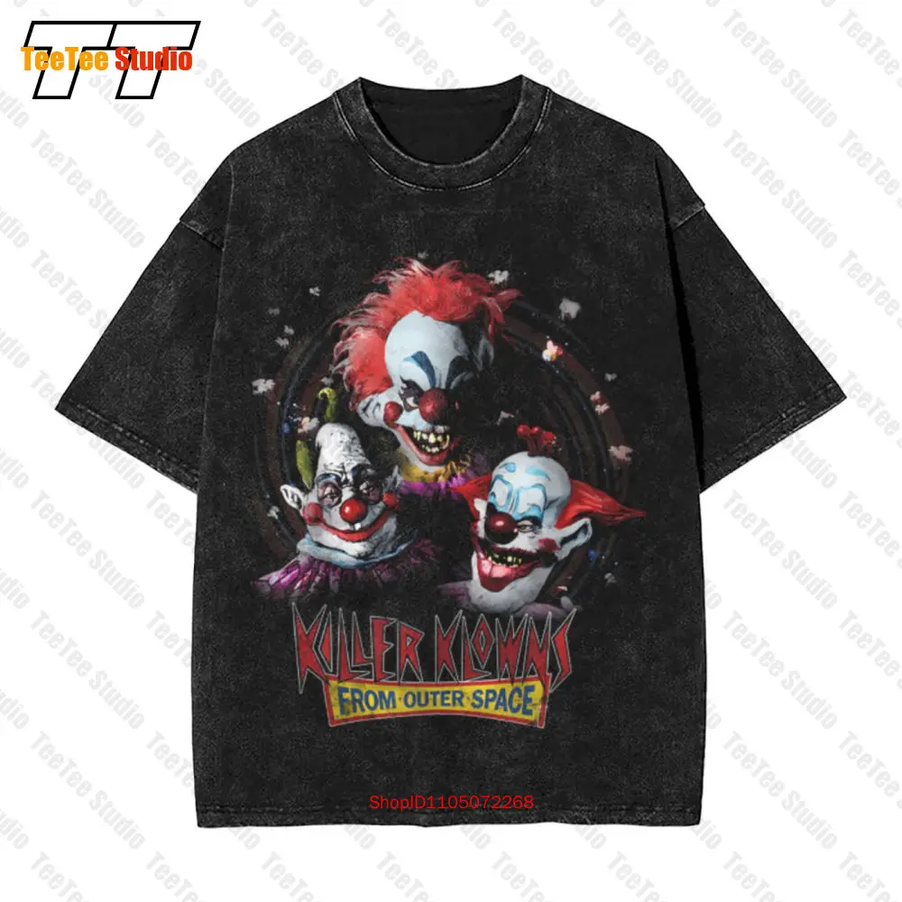 

Винтажная футболка большого размера Killer Klowns From Outer Space Horror Clowns Squad OHCL