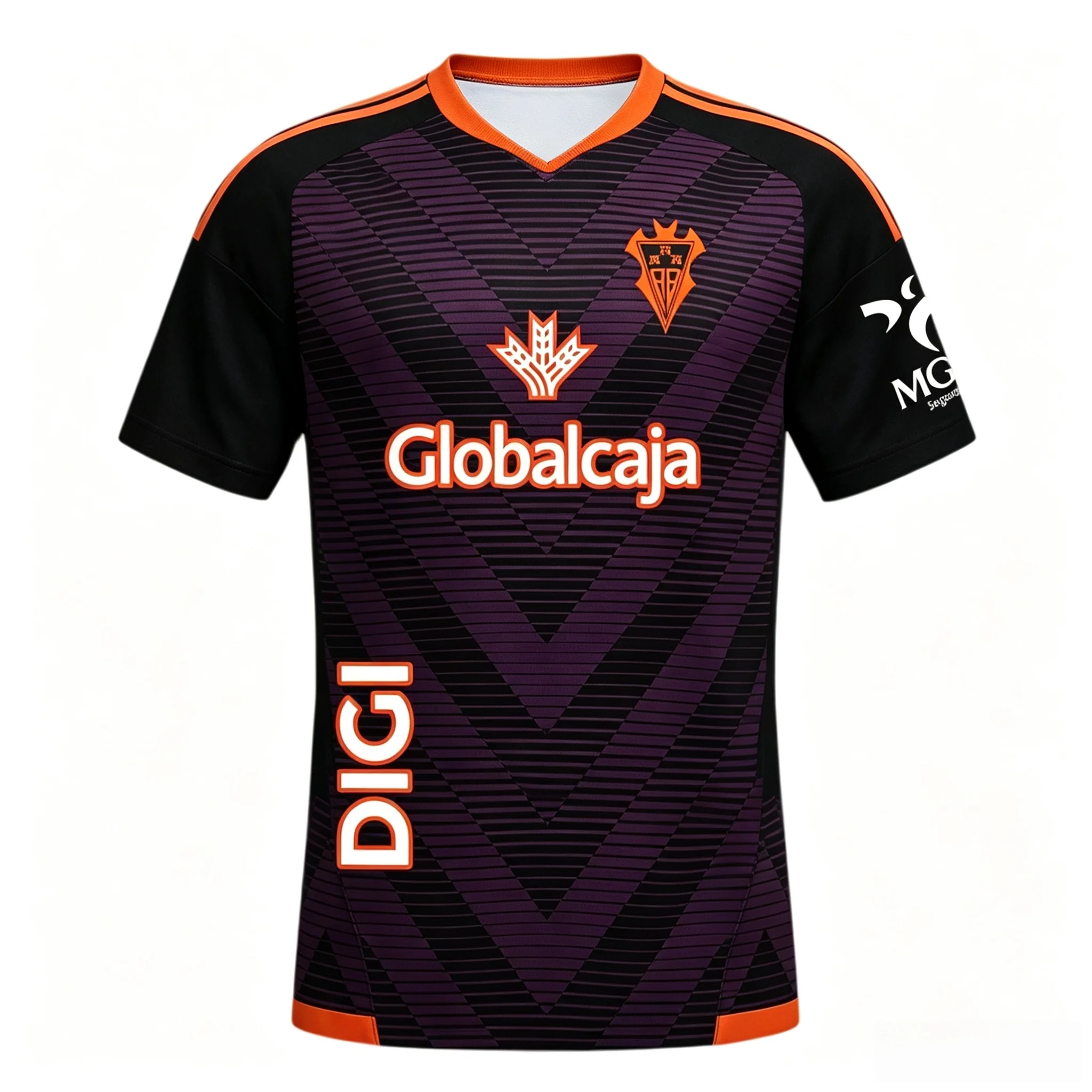 Neues 3D-Druck-Fußballtrikot von Albacete Balompié, atmungsaktives, schnelltrocknendes T-Shirt mit kurzen Ärmeln für Herren, passende Familienkleidung – Detail 5