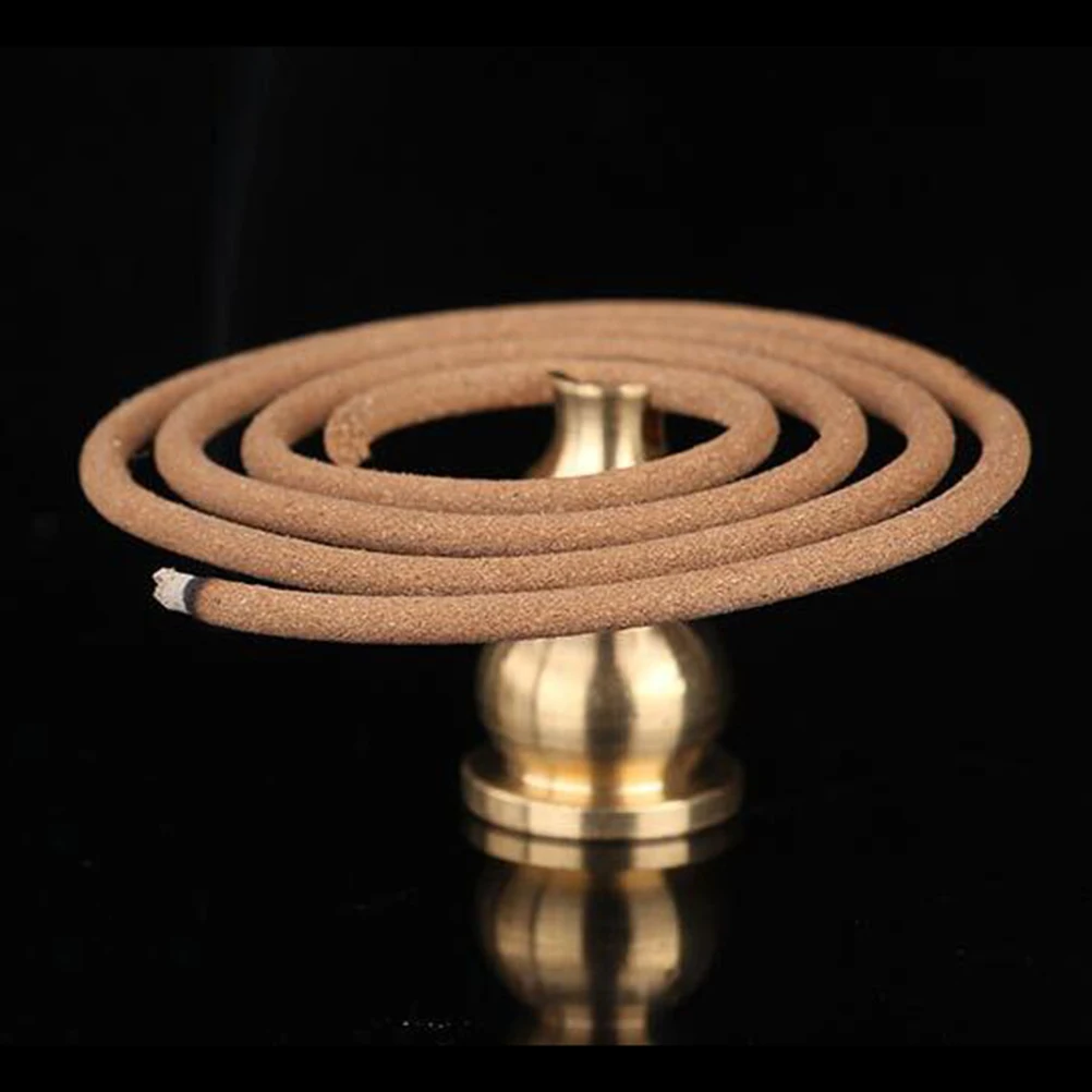 

5 pcs 1.6X2.5Cm Handmade Alloy Censer Holders For Incense Sticks Cucurbit Design Home Decoration Burner Tray Golden