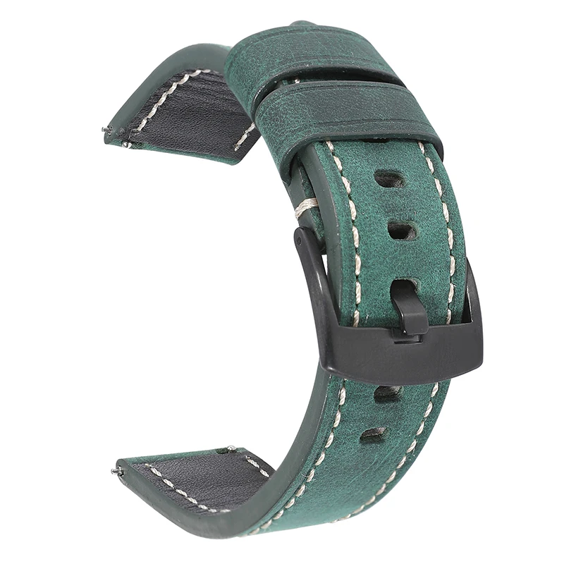 Cinturino in pelle vintage per Samsung Galaxy Watch 20mm 22mm 24mm Accessori per cinturini modello Crazy Horse per Huawei Watch