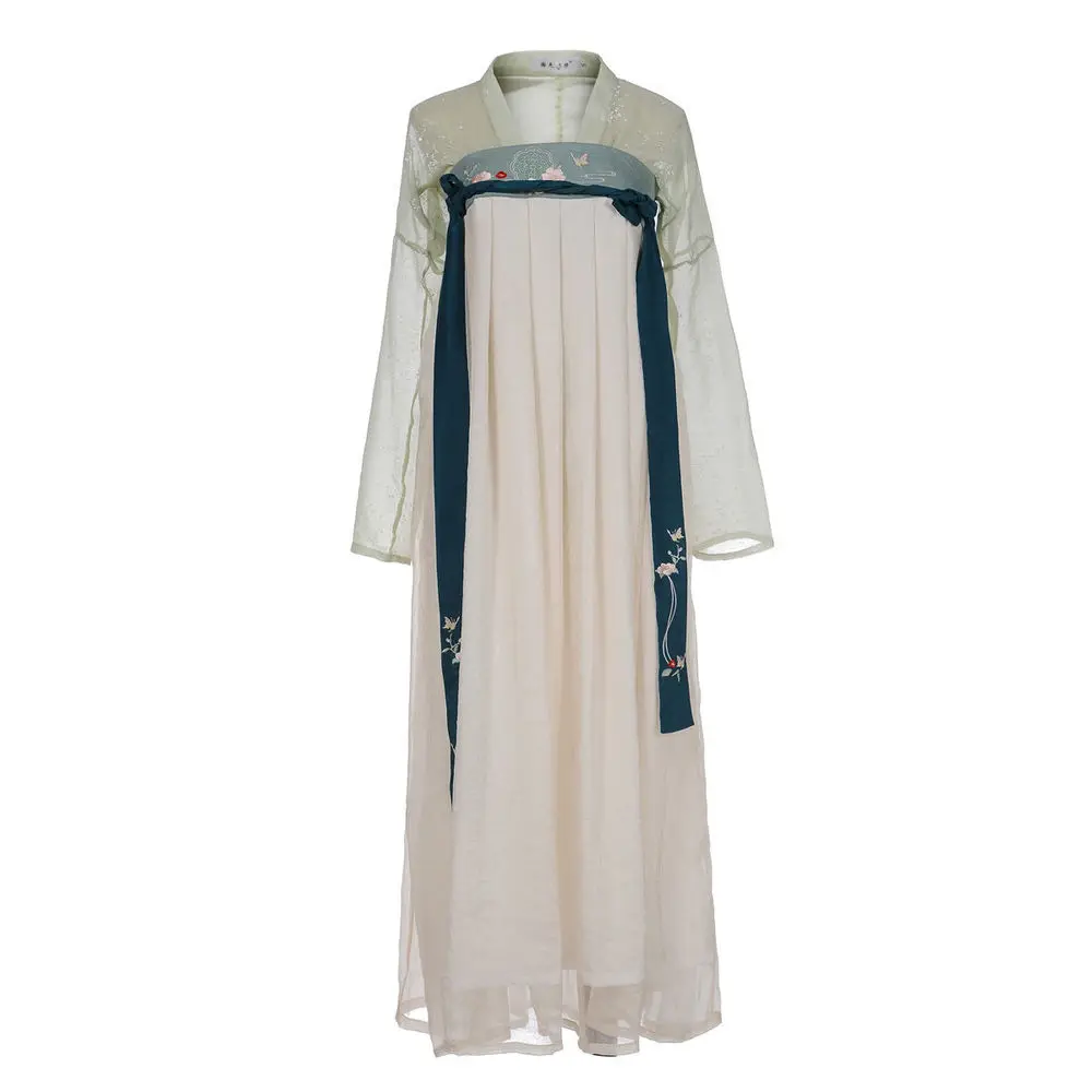 Vestido de Hada de Baile Folclórico antiguo chino para mujer, ropa de escenario de Cosplay de princesa de la dinastía Tang Retro, Hanfu tradicional asiático, Verde