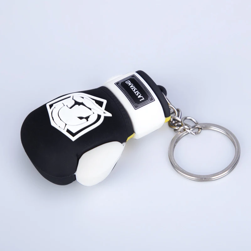 Mini Boxing Gloves Keychain Lovely Key Chain Pouching Mitts Sport Key Rings Pendant Cartoon Hanging Charm Small Gifts Mascot