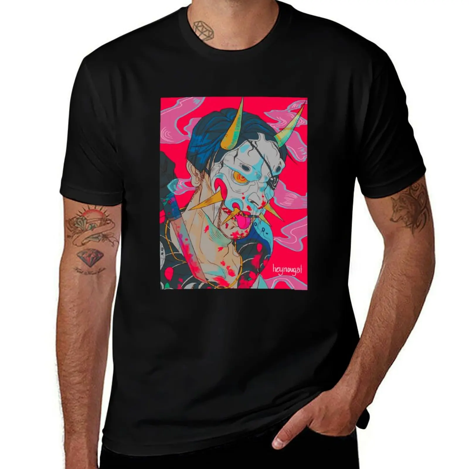 

Hannya Man T-Shirt cotton tshirt 100% t shirts for man cotton T-Shirt