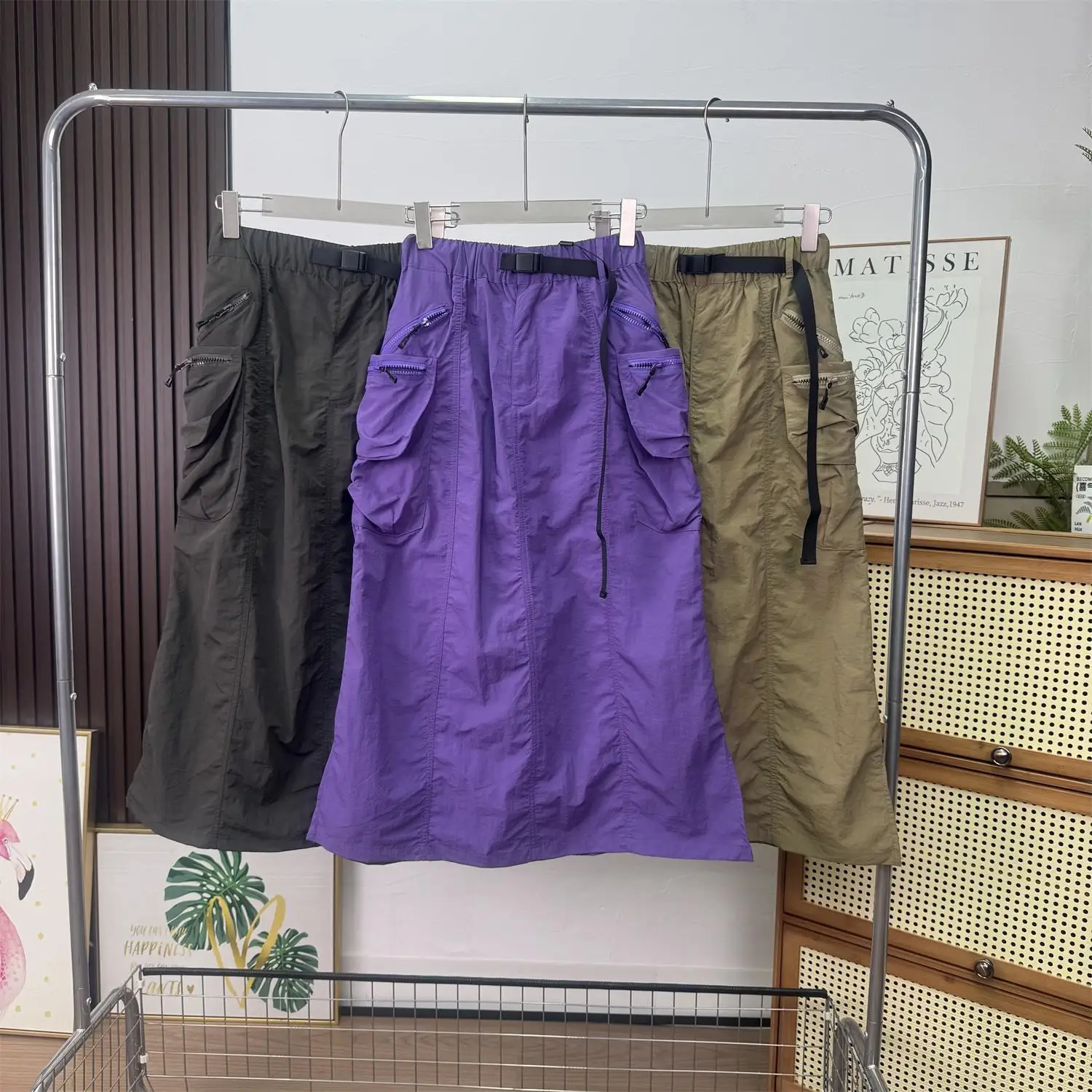 

Летняя женская легкая спортивная юбка WMXZ 2025 с разрезами, прямого кроя, с высокой талией, для активного отдыха и работы, модная