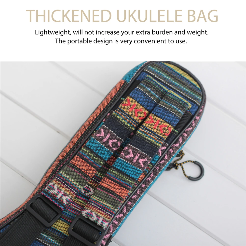 

Lightweight Portable Ukulele Bag Sturdy Storage Case Zipper for Outdoor Travel Against Scratches Bumps