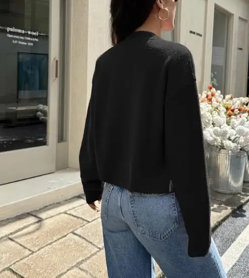 

Y2K Hot Girl Solid Color Button Long Sleeve Shirt, Woolen Women's Wear, Autumn/Winter 2025