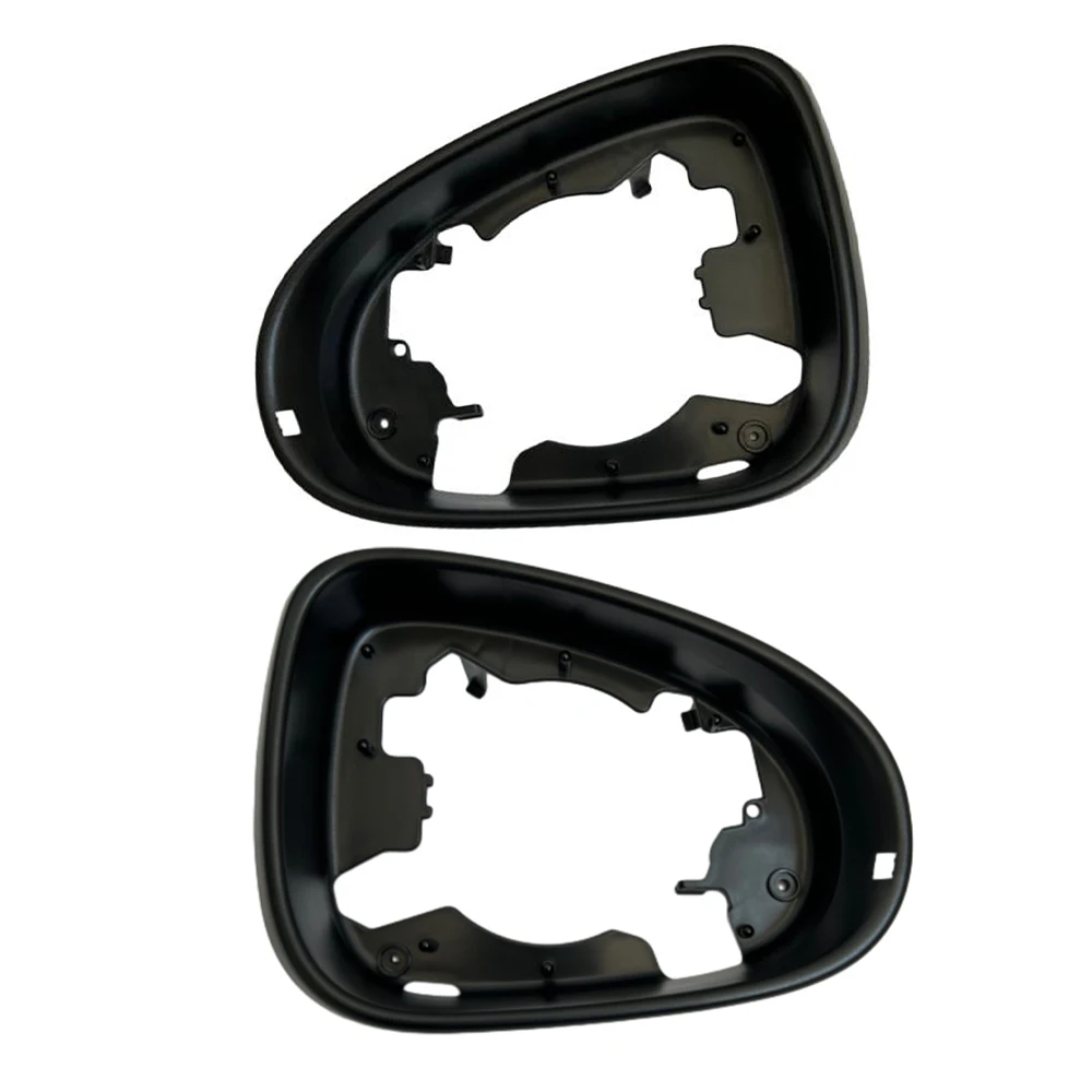 Car Side Mirror Frame Holder Rearview Mirror Cover For VW Volkswagen Touareg 2008-2018 7P6-857-602-9B9 7P6-857-601-9B9