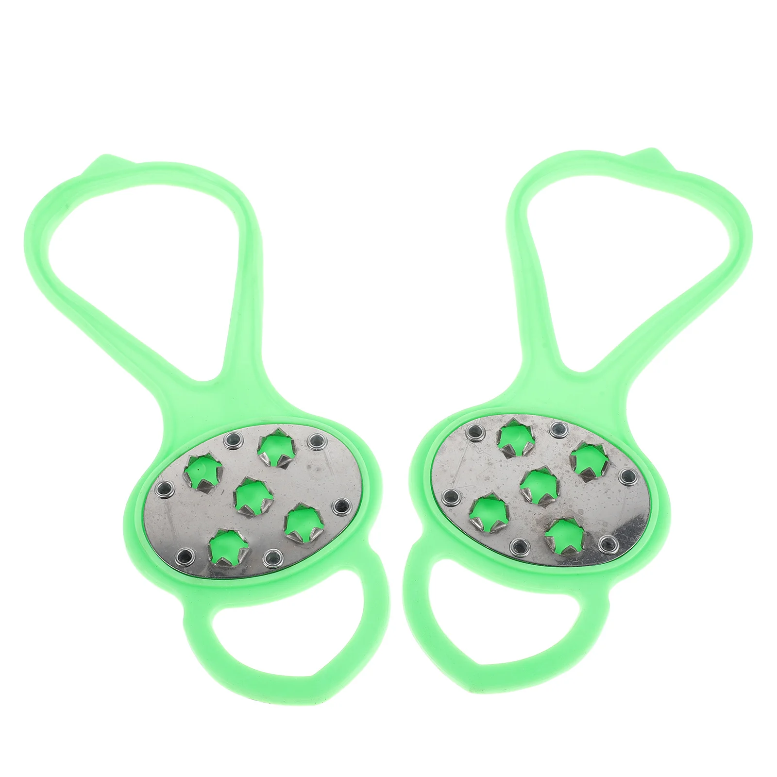 1 Para Zimowych Nakładek Antypoślizgowych na Buty z Pięcioma Ząbkami do Lodu Rozmiar 36-45 Kolce Antypoślizgowe do Butów Outdoorowych na Wędrówki i Chodzenie