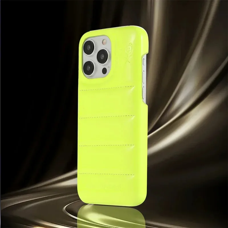 

Funny Down Jacket Case for iPhone 12 13 14 15 16 17 Pro Max 17 Air Laser Bling Heavy Duty Silicon The Buffer Cover for iPhone 11