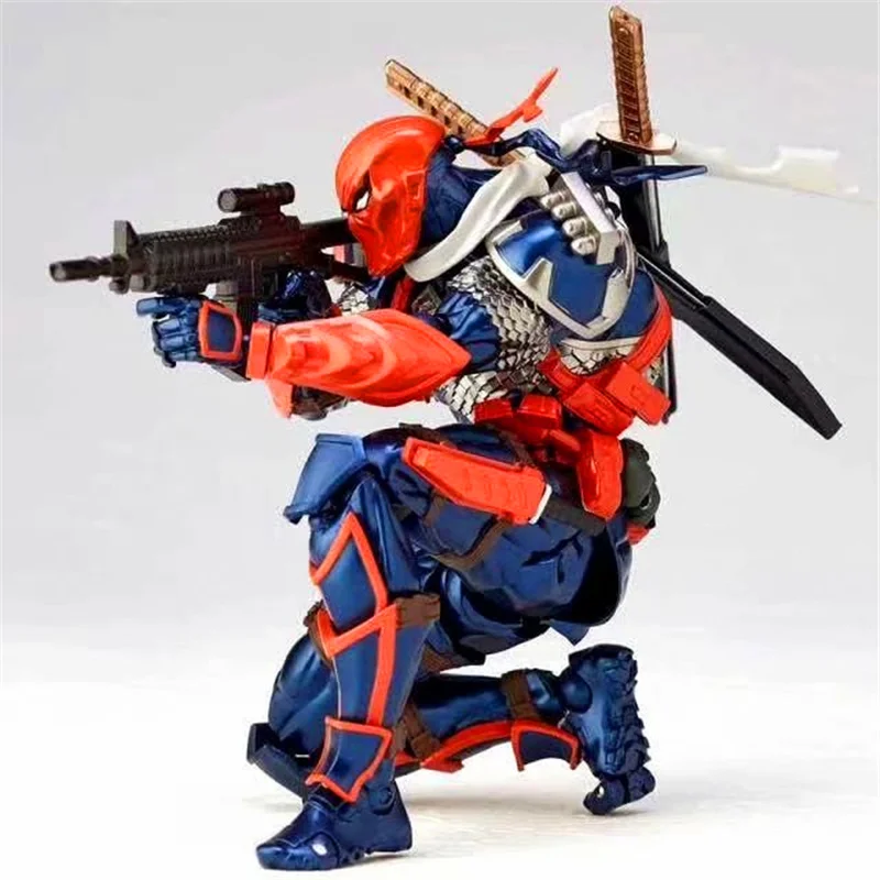 متوفر في المخزون Kaiyodo X-Men مذهلة Revoltech Yamaguchi Deathstroke عمل الشكل أنيمي عمل أرقام جمع نموذج اللعب