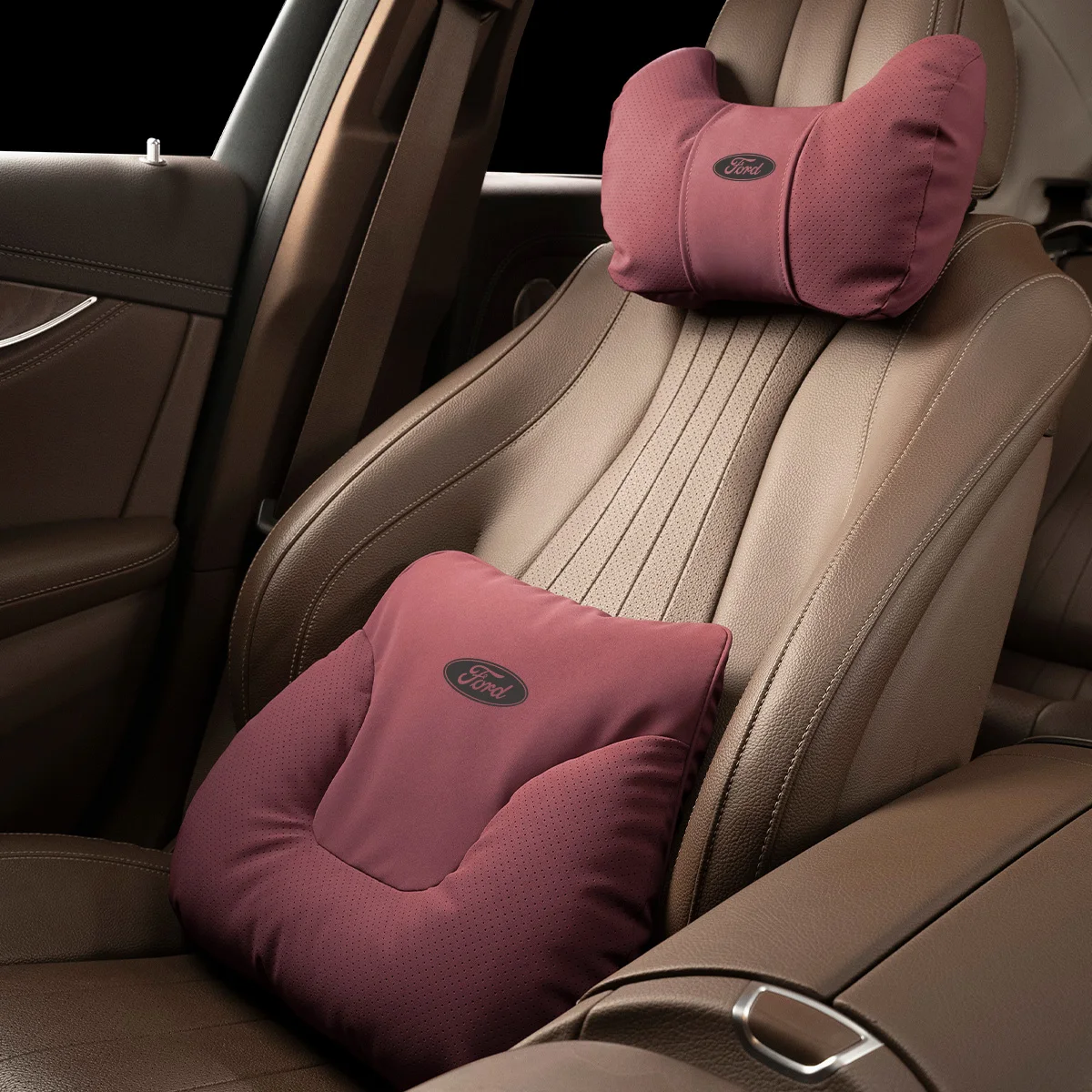 

Car Headrest Lumbar Support Neck Pillow for Ford Ranger Ecosport Focus Escape ST STINE FOCUS Fiesta Explorer Mondeo Everest Car