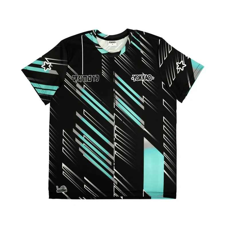 Summer New YOKKAO Muay Thai T-shirt Men's and Women's Training Clothes Outdoor Sports Fitness Fashion Breathable Large Size Top