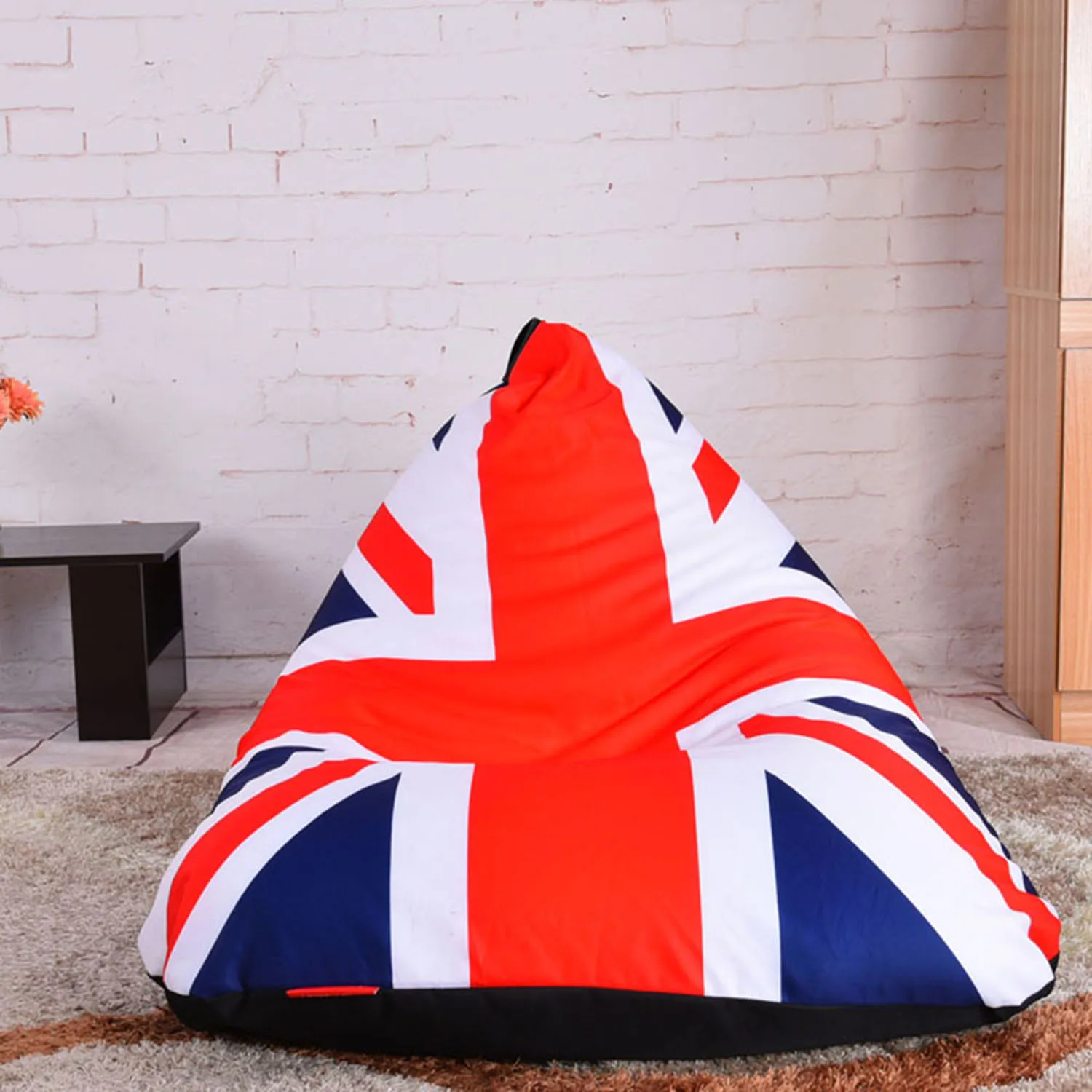 Сиденье для кресла LEVMOON Beanbag, удобный хлопковый чехол для кровати, без наполнения, с принтом, для дома