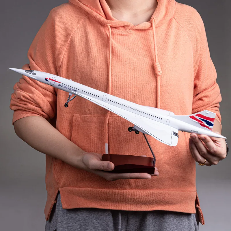 

50cm British Airways Concorde British Airways Model Aircraft Simulation Assembled Adult Collection Display Gift