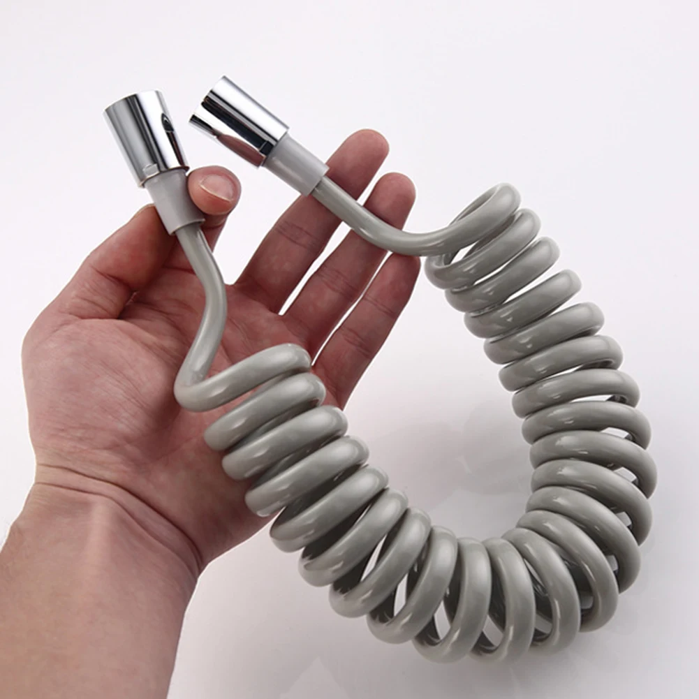 Manguera Flexible de ducha de 1,5 M/ 2M, extensión Universal, pulverizador de mano, Conector de tubo de resorte, accesorios para bidé