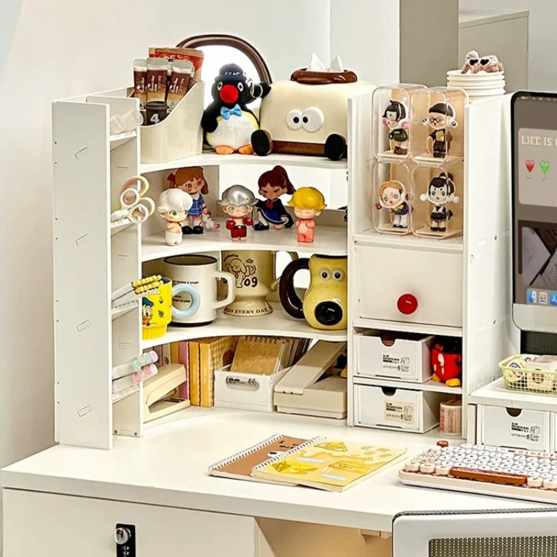 Room-specific Stationery Desk Storage Bookshelf Cute Trays Document Office Storage Post It Holder Drawer Repisa Home Accessories