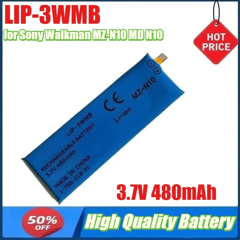 

3.7V 480mAh LIP-3WMB Battery for Sony Walkman MZ-N10 MD N10 Batteries