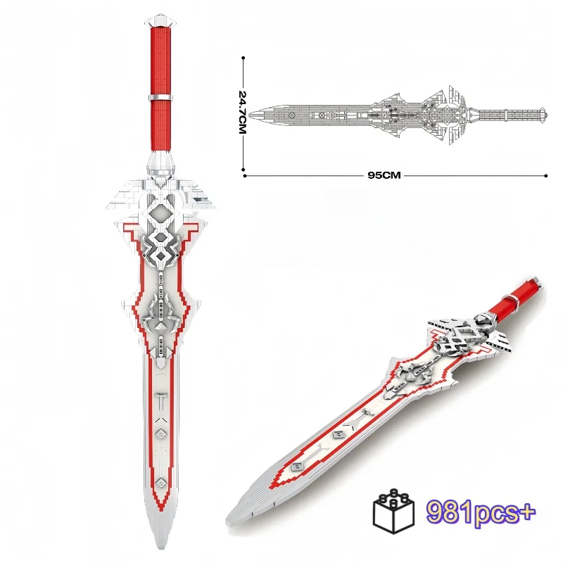 

MOC Creative Konoe Sword Building Blocks Sword Game Weapon Model Bricks DIY Toys For Kids Birthday Christmas Halloween gifts