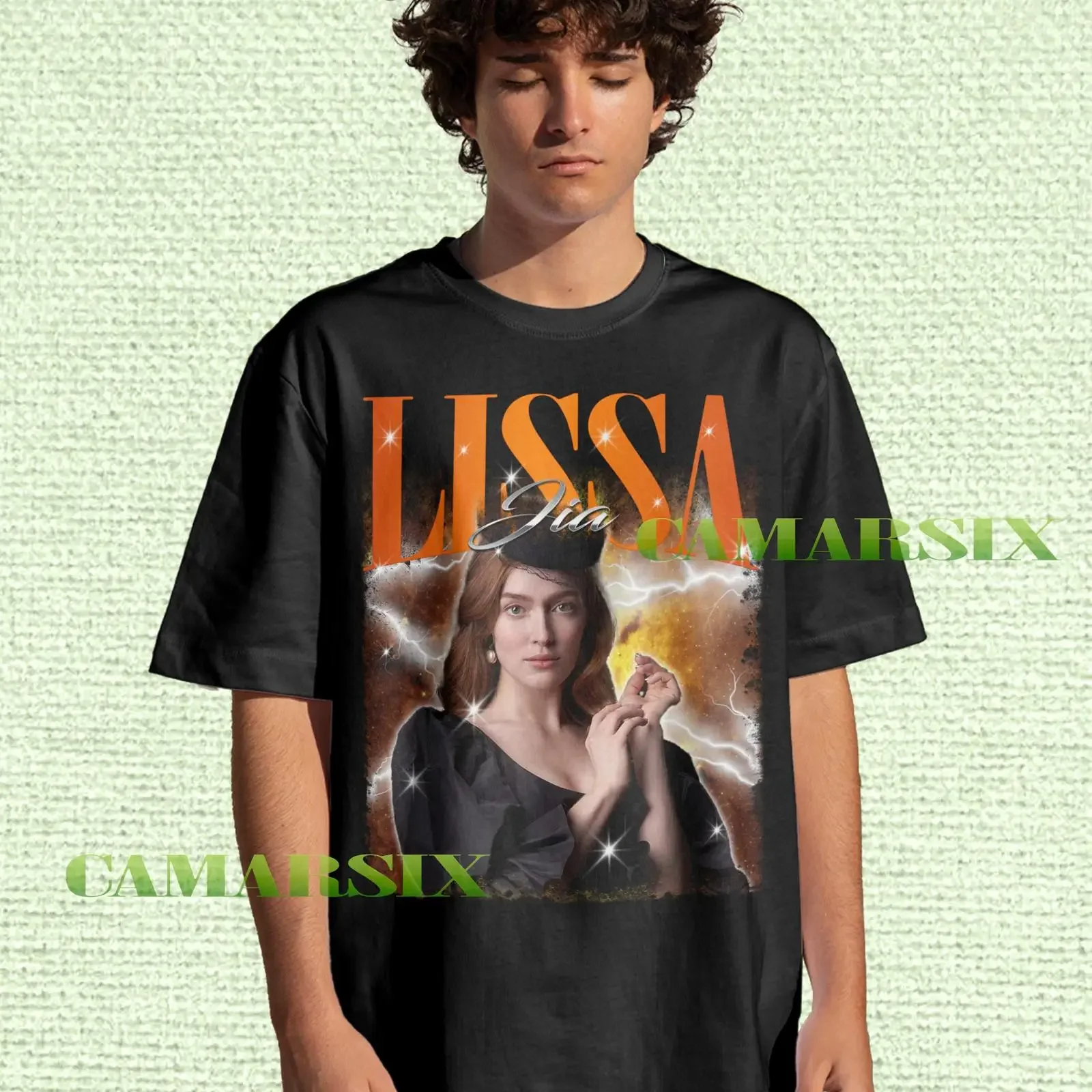 Jia Lissa Vintage T Shirt Retro Fan 90s SweaT Merch  vintage Washed Comfortable Top For Everyday Wear streetwear Versatile