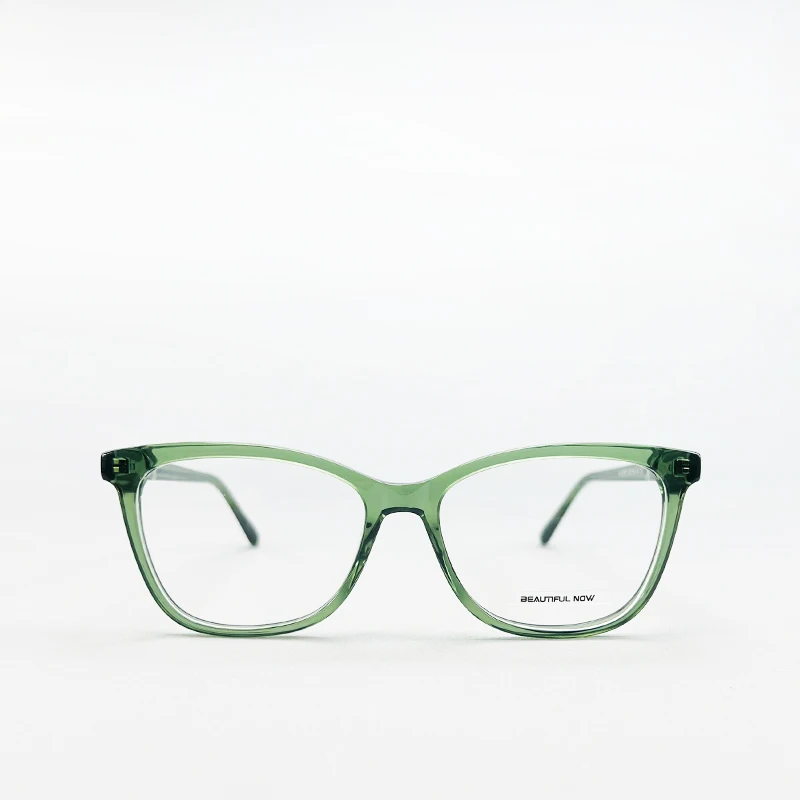 아름다운 지금 레오파드 퍼플 아세테이트 안경테 패셔너블한 광학 안경 처방 렌즈 여성용 맞춤형 렌즈