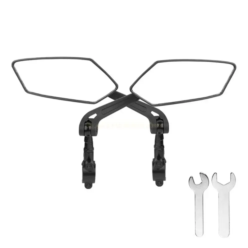 

1 Pair Handlebar Mounted Reflector Bike Rear View Reflector 360 Degree Rotating Cycling Reflector Bike Accessories