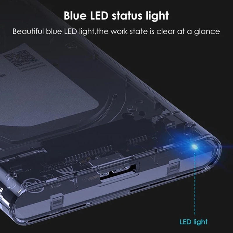 Caja duro móvil mecánica, USB 3,0, 2,5 pulgadas, envío directo