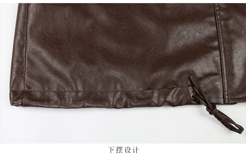 Lautaro Spring Autumn Oversized Casual Waterproof Black Soft Pu Leather Jacket Women with Drop Shoulder Long Sleeve Fashion 2022