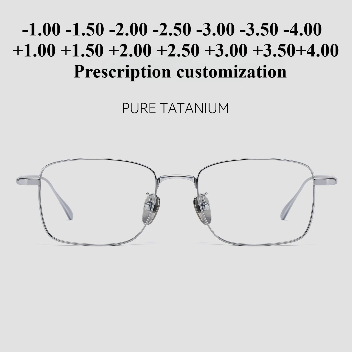 52mm pure titanium glasses frame can be equipped with high myopia prescription glasses anti-blue light reading glasses