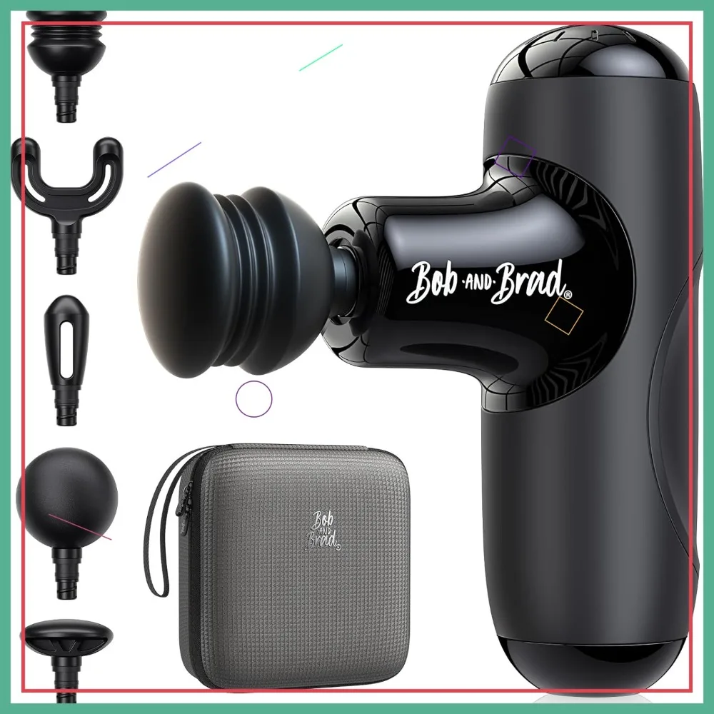Mini-Massagepistole, Taschengroßer Tiefengewebe-Perkussions-Muskelmassager, Ultra-Klein & Leise für Muskelregeneration mit Tragetasche
