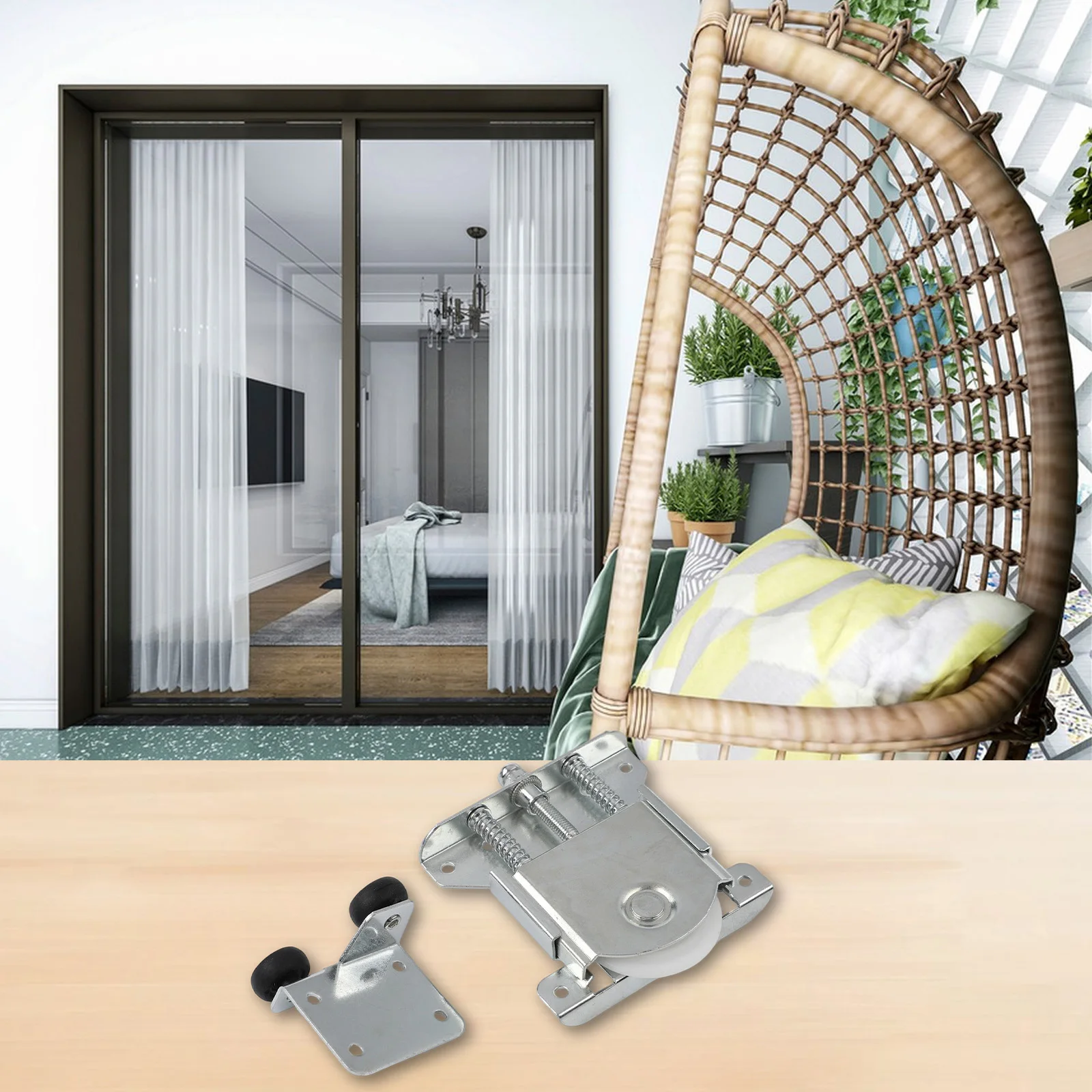 

Double Spring System Anti Derailment Pulley Rust Proof Cold Rolled Steel Smooth Operation For Home Improvement For Cabinets