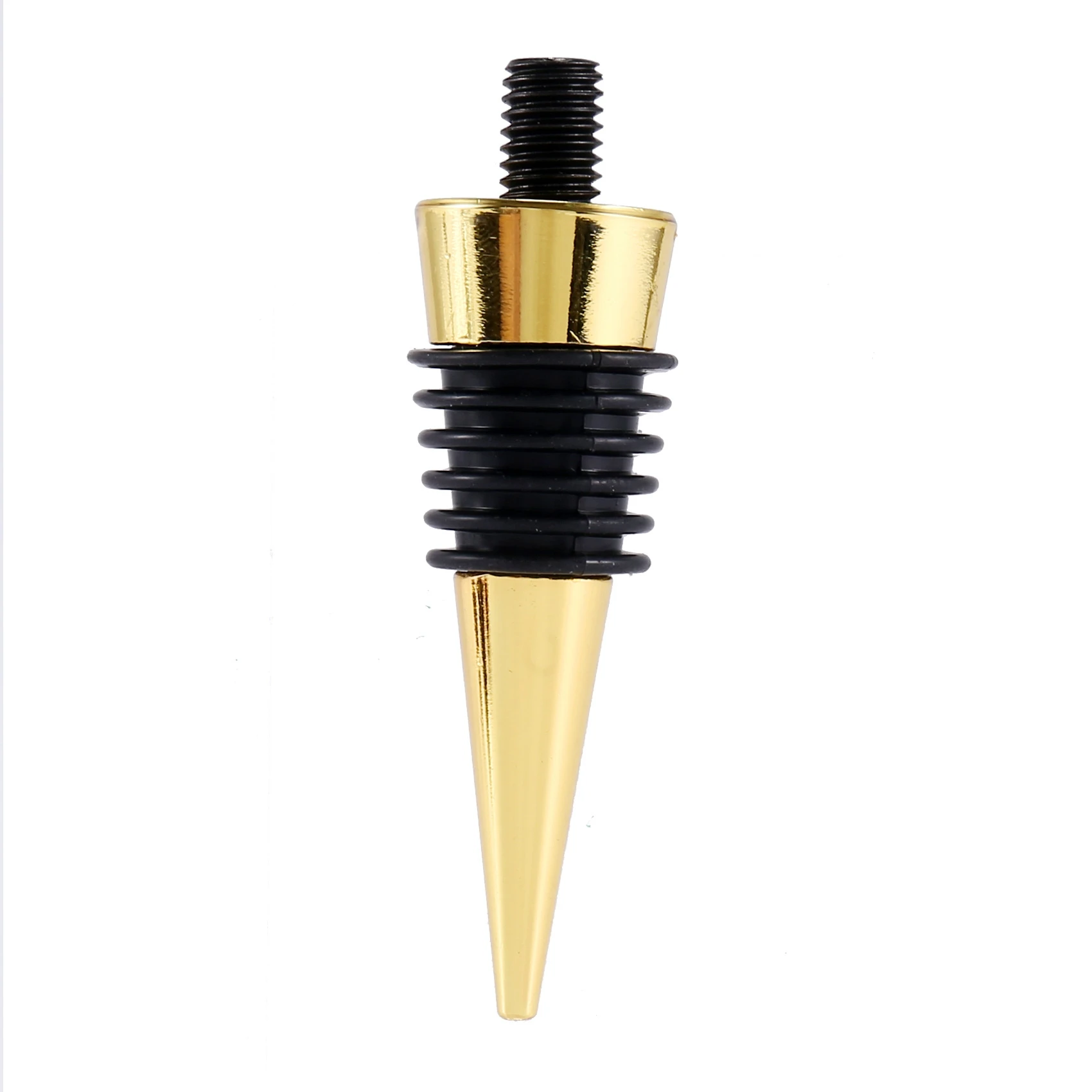 AY03-10 Pieces Blank Bottle Stopper With Threaded Post Metal Wine Stopper Inserts Set Hardware For Wood Turning DIY Project