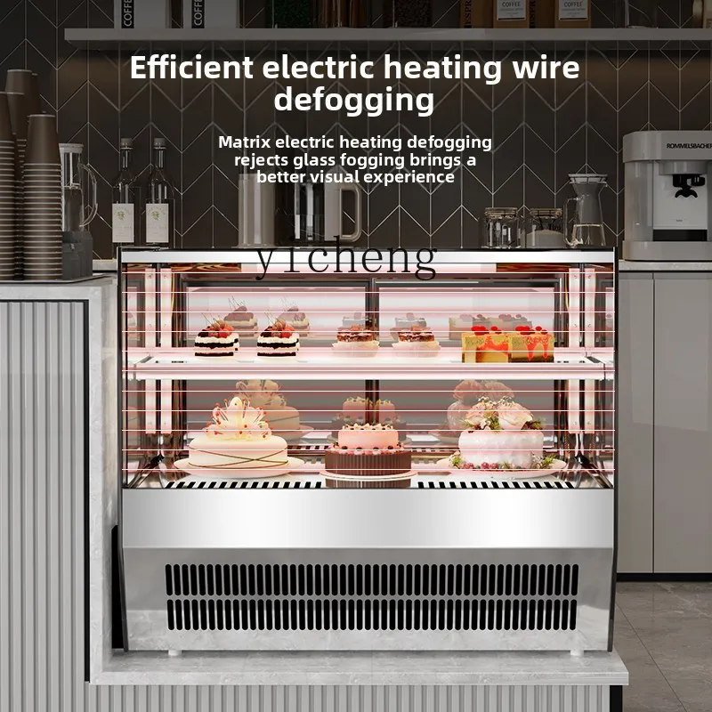 

TQH desktop cake cabinet commercial air-cooled frost-free dessert bread fresh-keeping cabinet small mousse refrigerated display